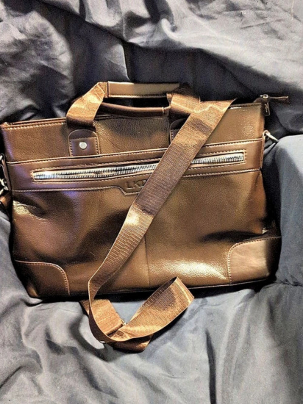 Brown Laptop Shoulder Bag